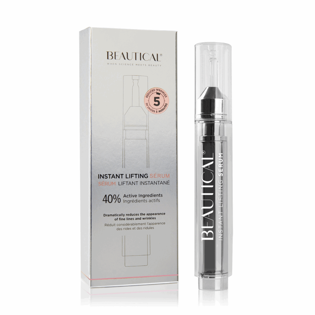 BEAUTICAL Instant Lifting Serum packshot bottle box_on white
