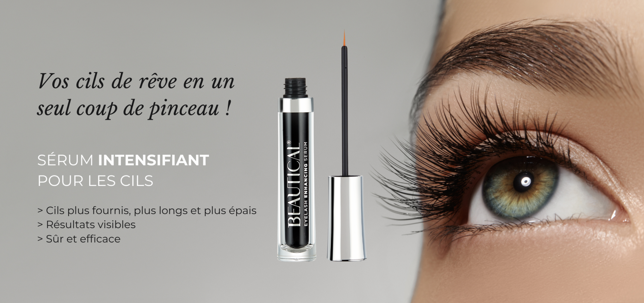 BEAUTICAL Sérum Intensifiant pour les Cils Banner FR