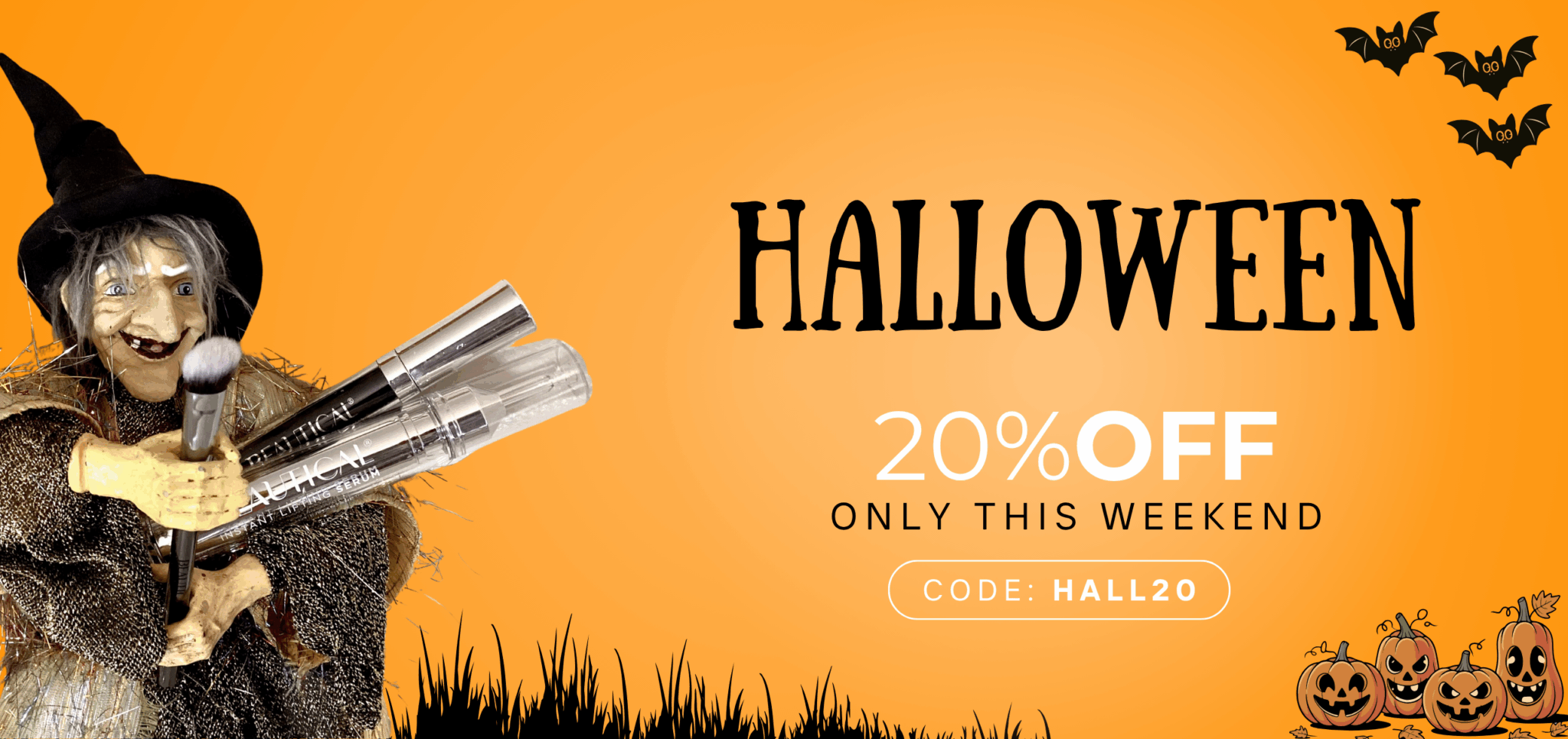 beautical skincare halloween promotion EN