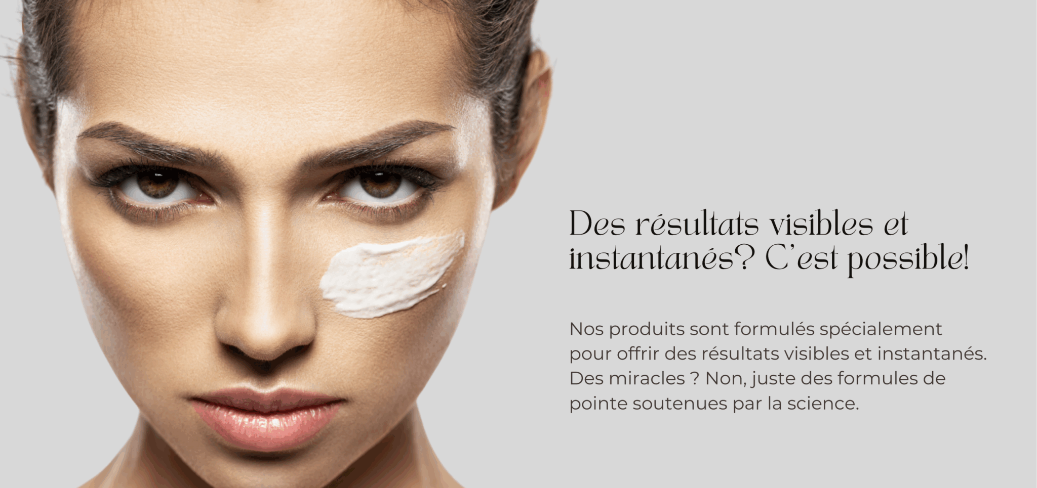 beautical skincare website banner FR